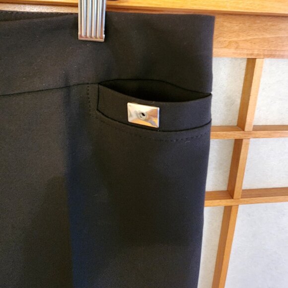 EDAS ITALY Women's Dress Black Pants Size US 14 or UK 16 NEW Stretch - Picture 7 of 16